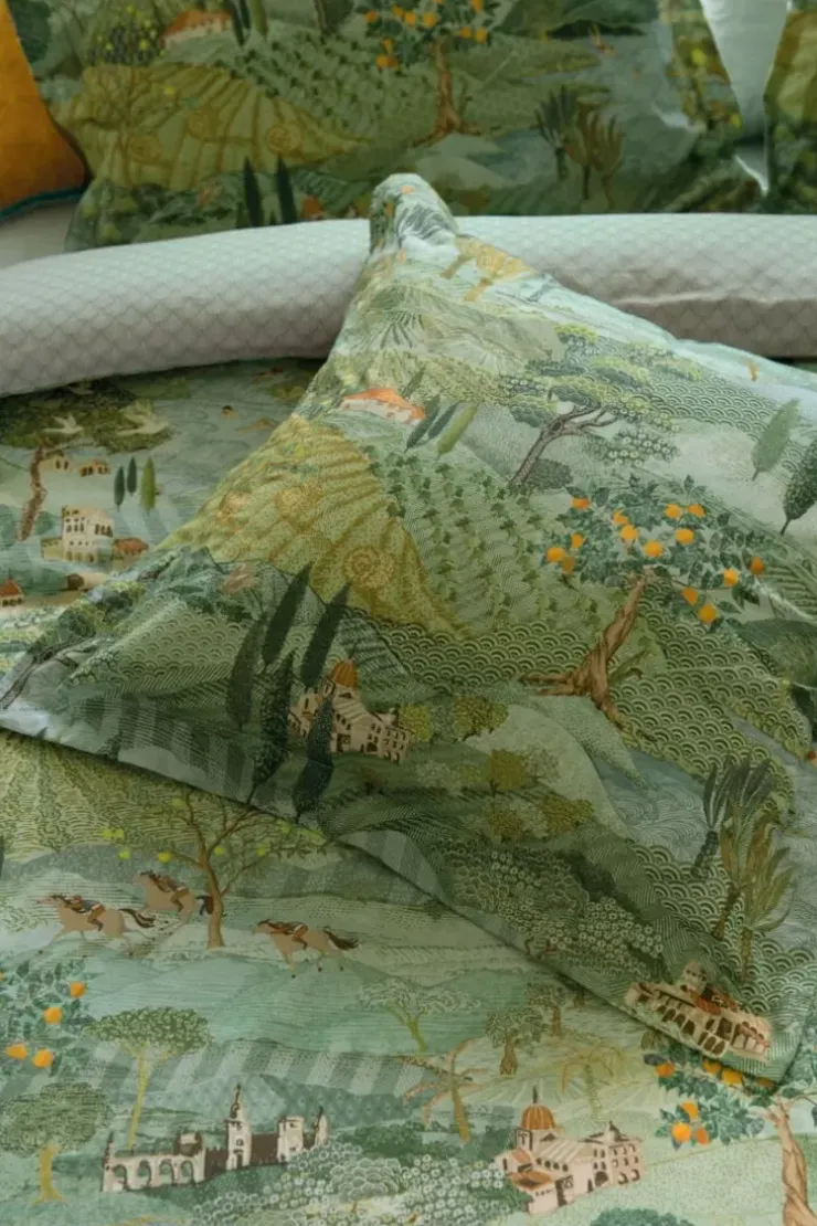 Zierkissen|Pip Studio Quadratisches Zierkissen Toscana Grun