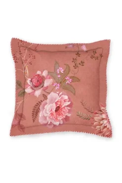 Zierkissen|Pip Studio Quadratisches Zierkissen Tokyo Bouquet /Terra Rosa