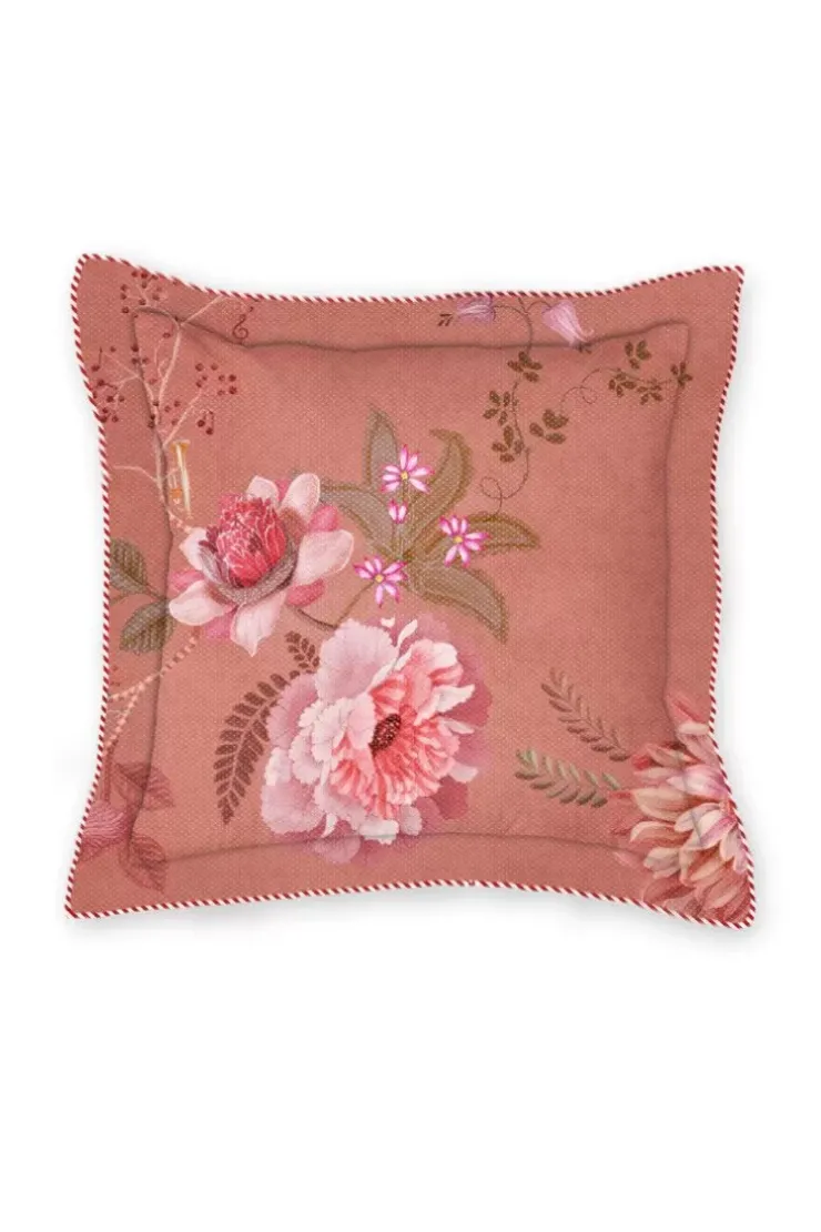 Zierkissen|Pip Studio Quadratisches Zierkissen Tokyo Bouquet /Terra Rosa