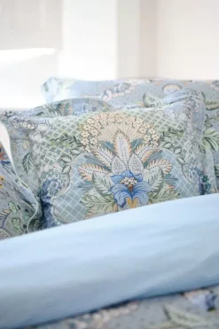 Zierkissen|Pip Studio Quadratisches Zierkissen Saluti Grandi Hell Blau