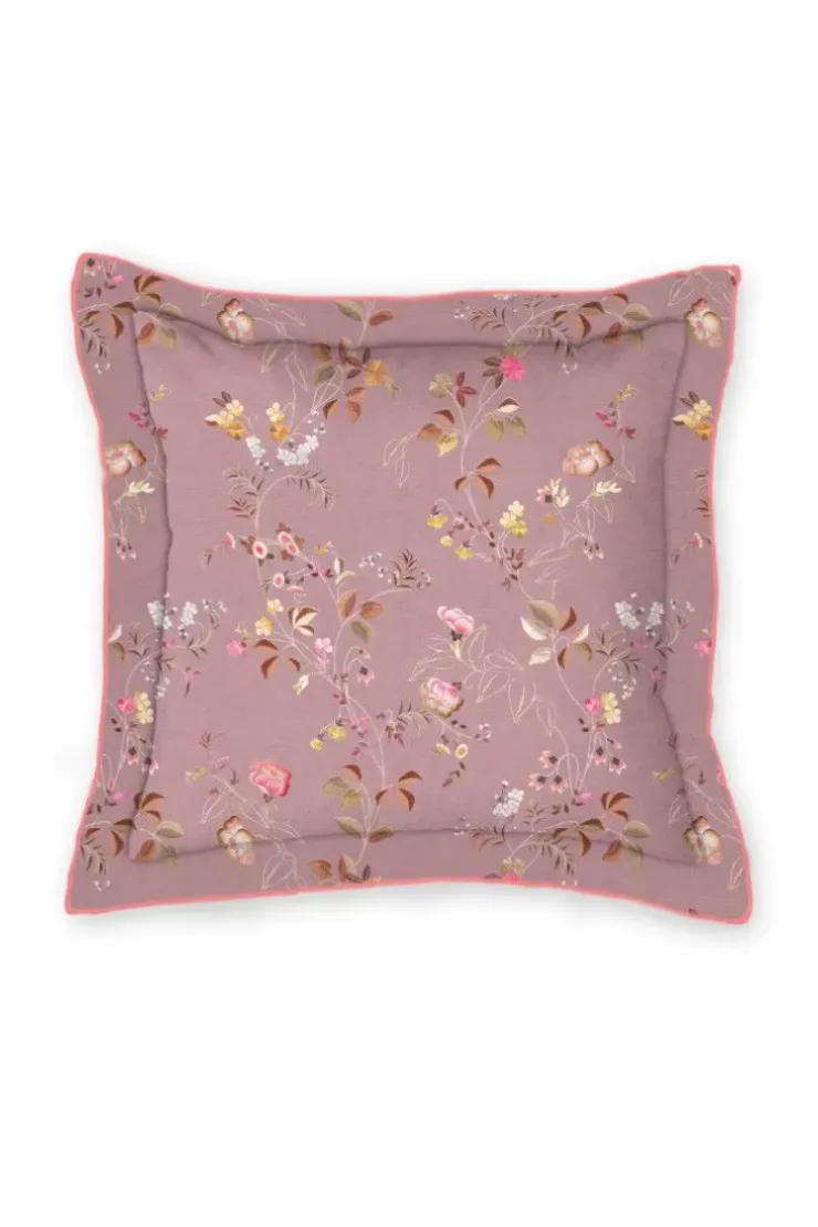 Bettkissen|Pip Studio Quadratisches Zierkissen Tokyo Blossom Hellrosa