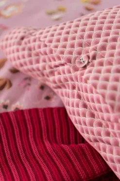 Bettkissen|Pip Studio Quadratisches Zierkissen Tokyo Blossom Hellrosa
