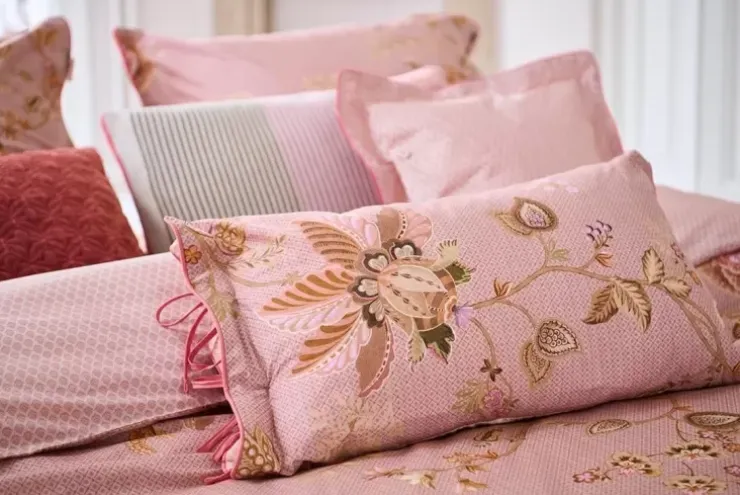 Bettkissen|Pip Studio Rechteckige Zierkissen Cece Fiore Rosa