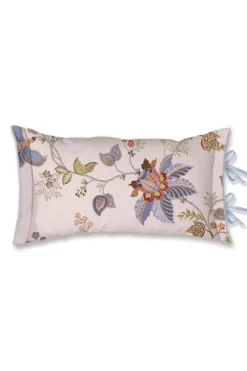 Bettkissen|Pip Studio Rechteckige Zierkissen Cece Fiore S Weis