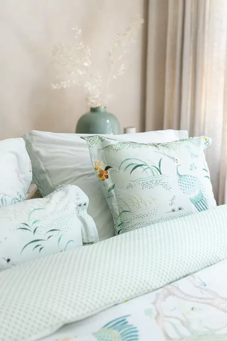 Bettkissen|Pip Studio Rechteckige Zierkissen Lang Japonica Weis