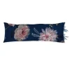 Bettkissen|Pip Studio Rechteckige Zierkissen Lang Tokyo Bouquet Dunkel Blau