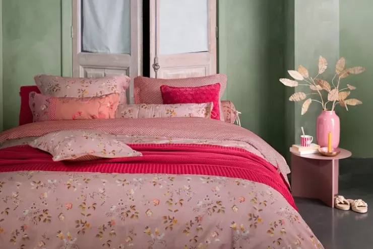 Bettkissen|Pip Studio Rechteckige Zierkissen Lang Tokyo Blossom Hellrosa