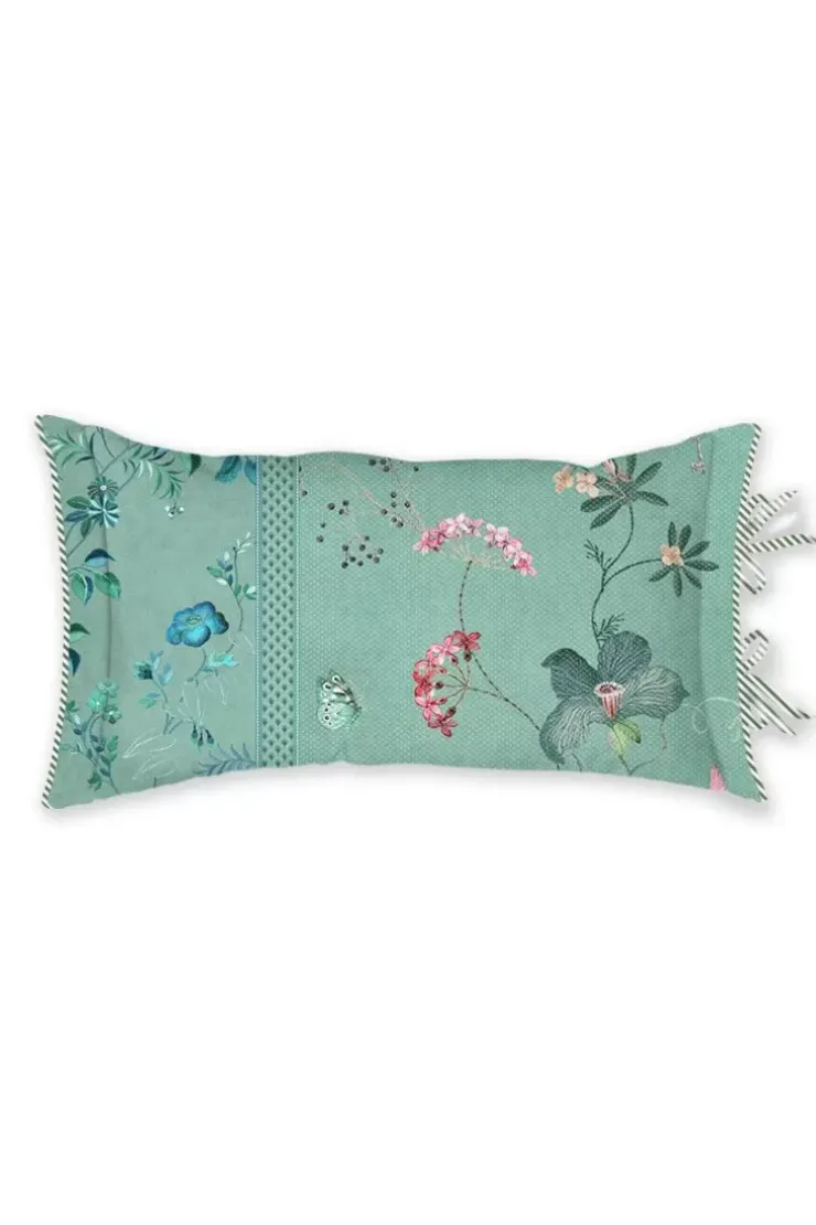 Bettkissen|Pip Studio Rechteckige Zierkissen Tokyo Bouquet Grun