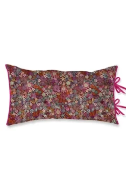 Bettkissen|Pip Studio Rechteckige Zierkissen Tutti I Fiori Dunkelrot