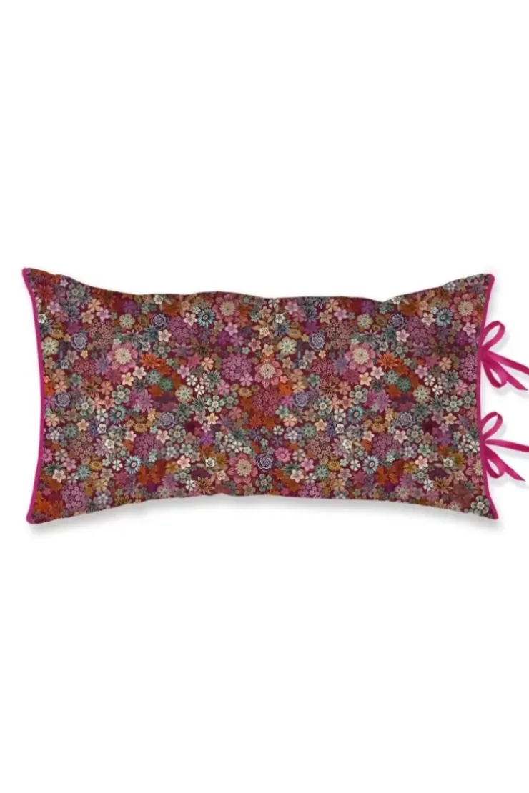 Bettkissen|Pip Studio Rechteckige Zierkissen Tutti I Fiori Dunkelrot