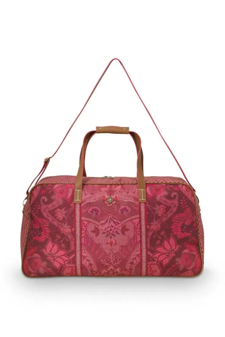 Wochenendtaschen|Pip Studio Reisetasche Gross Kyoto Festival Dunkel Rosa