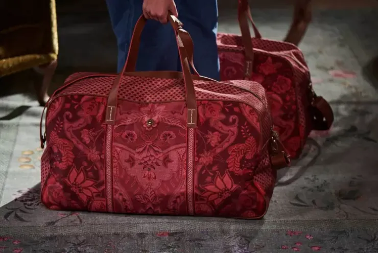 Wochenendtaschen|Pip Studio Reisetasche Gross Kyoto Festival Dunkel Rosa