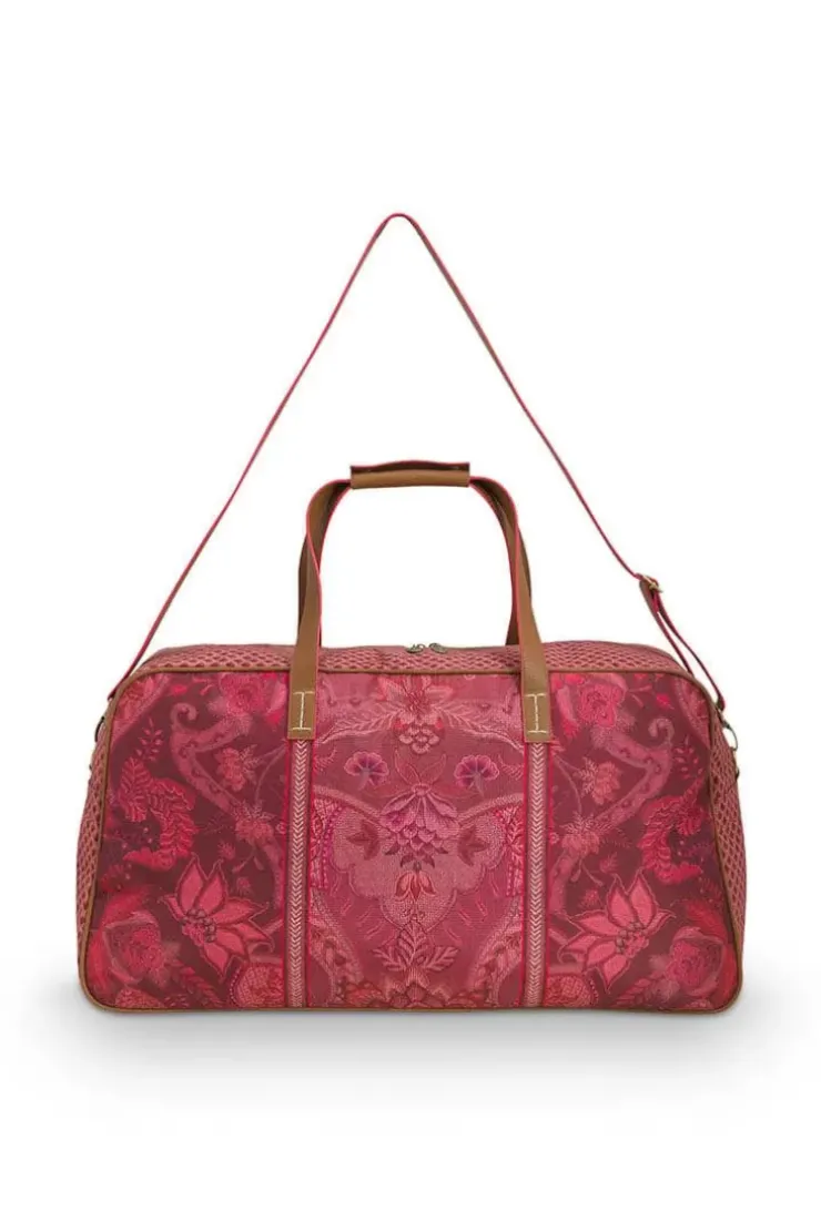 Wochenendtaschen|Pip Studio Reisetasche Gross Kyoto Festival Dunkel Rosa