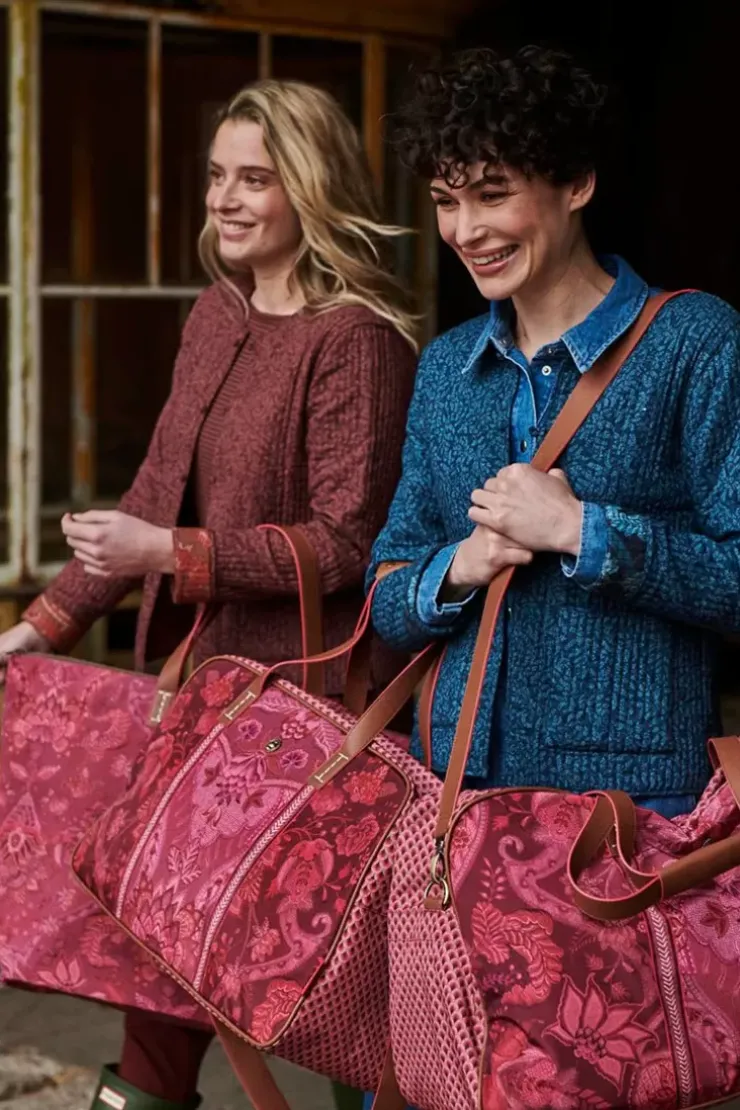Wochenendtaschen|Pip Studio Reisetasche Gross Kyoto Festival Dunkel Rosa