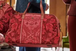 Wochenendtaschen|Pip Studio Reisetasche Gross Kyoto Festival Dunkel Rosa
