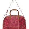 Wochenendtaschen|Pip Studio Reisetasche Medium Kyoto Festival Dunkel Rosa