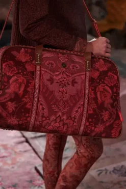 Wochenendtaschen|Pip Studio Reisetasche Medium Kyoto Festival Dunkel Rosa