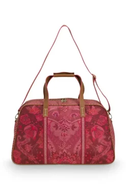Wochenendtaschen|Pip Studio Reisetasche Medium Kyoto Festival Dunkel Rosa