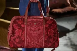 Wochenendtaschen|Pip Studio Reisetasche Medium Kyoto Festival Dunkel Rosa