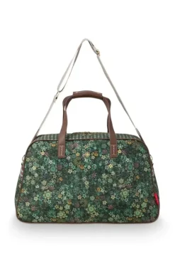Wochenendtaschen|Pip Studio Reisetaschen Medium Tutti I Fiori Grun