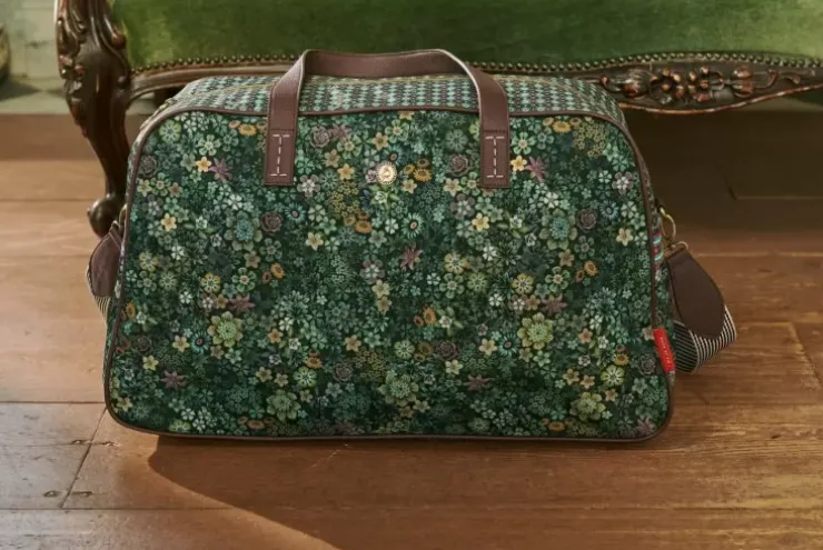 Wochenendtaschen|Pip Studio Reisetaschen Medium Tutti I Fiori Grun