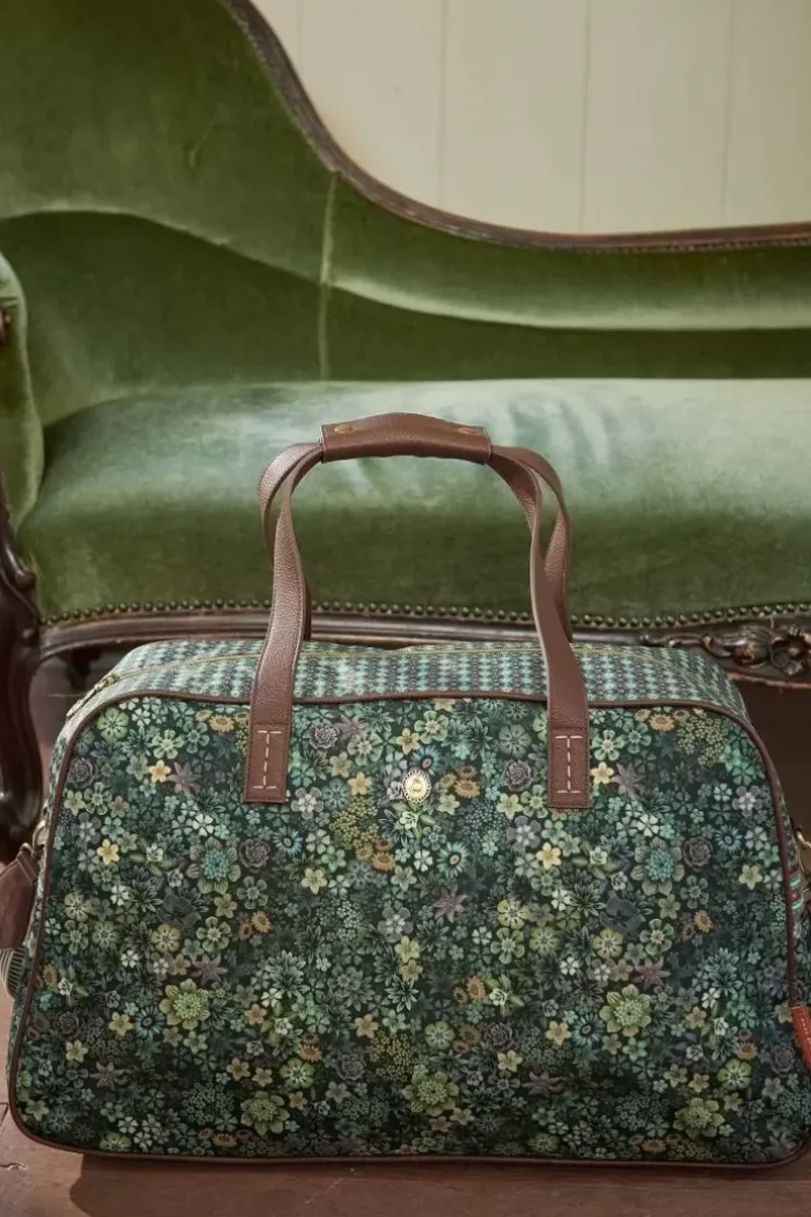 Wochenendtaschen|Pip Studio Reisetaschen Medium Tutti I Fiori Grun