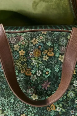 Wochenendtaschen|Pip Studio Reisetaschen Medium Tutti I Fiori Grun