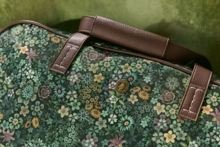 Wochenendtaschen|Pip Studio Reisetaschen Medium Tutti I Fiori Grun