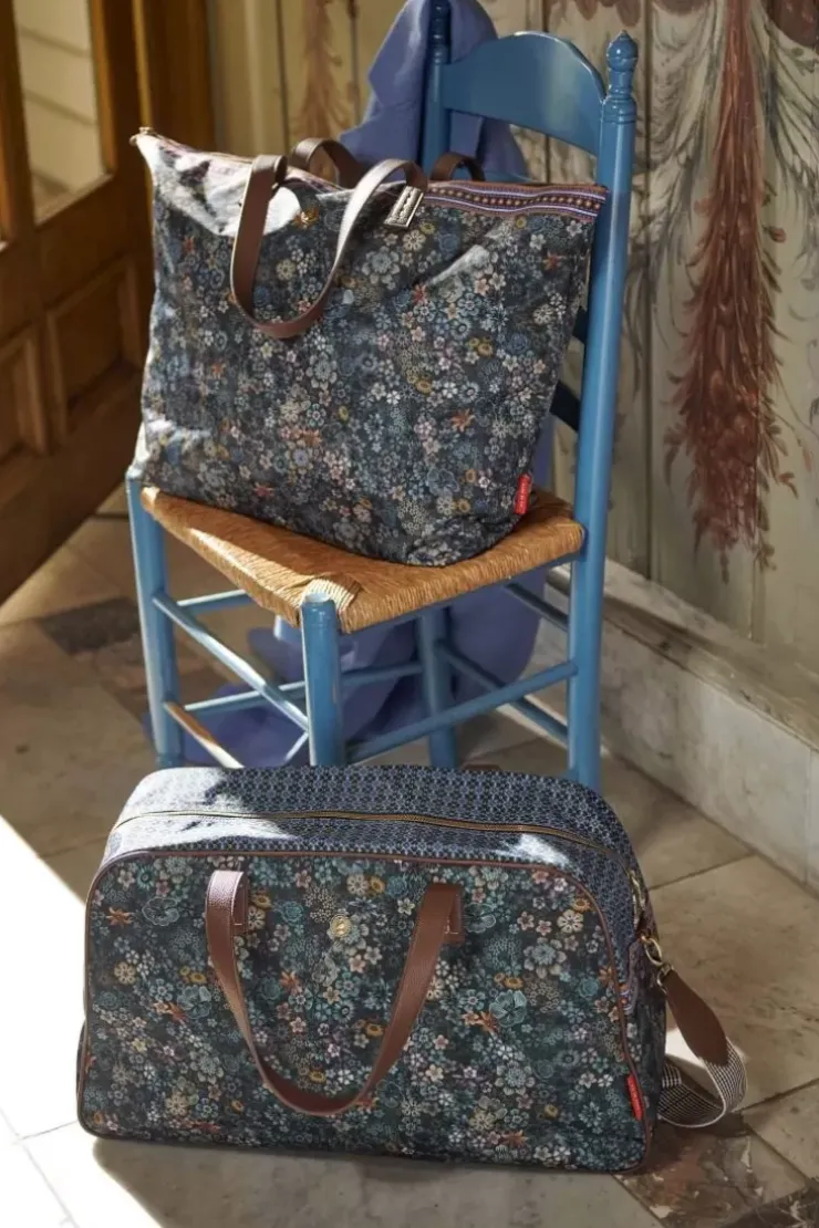 Wochenendtaschen|Pip Studio Reisetaschen Medium Tutti I Fiori Blau