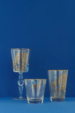 Wasserglas|Pip Studio Royal Longdrinkglas Golden Flower