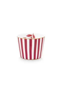 Eierbecher|Pip Studio Royal Stripes Eierbecher Dunkel Rosa