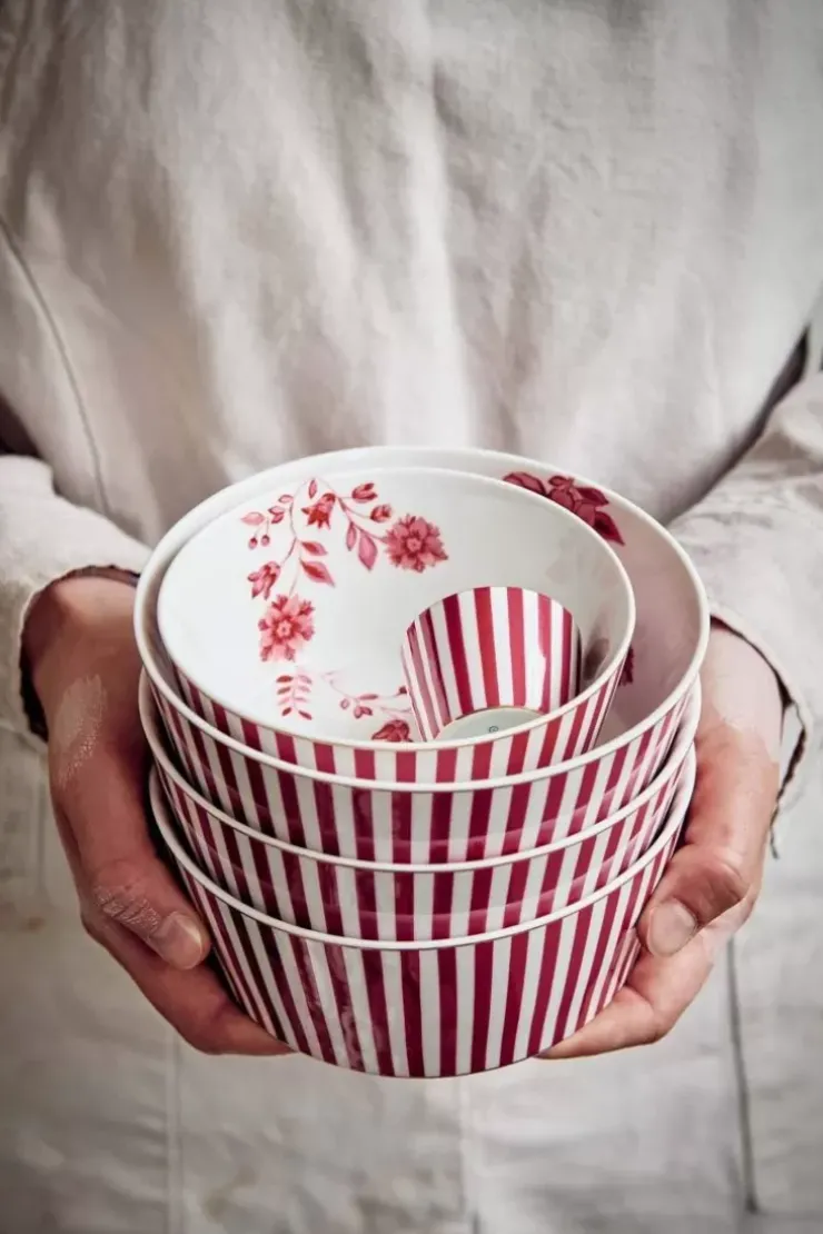 Eierbecher|Pip Studio Royal Stripes Eierbecher Dunkel Rosa
