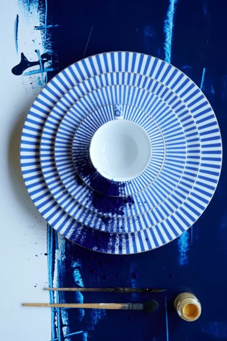 Essteller|Pip Studio Royal Stripes Essteller 26.5 Cm Blau