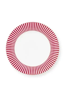 Essteller|Pip Studio Royal Stripes Essteller Dunkel 26.5Cm Rosa