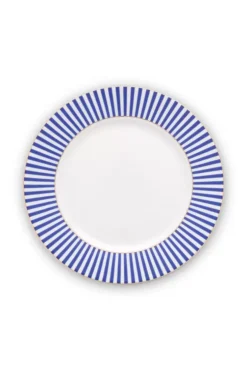 Frühstücksteller|Pip Studio Royal Stripes Frühstücksteller 21 Cm Blau