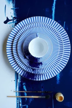 Frühstücksteller|Pip Studio Royal Stripes Frühstücksteller 21 Cm Blau