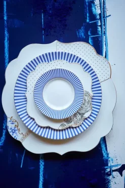 Frühstücksteller|Pip Studio Royal Stripes Frühstücksteller 21 Cm Blau