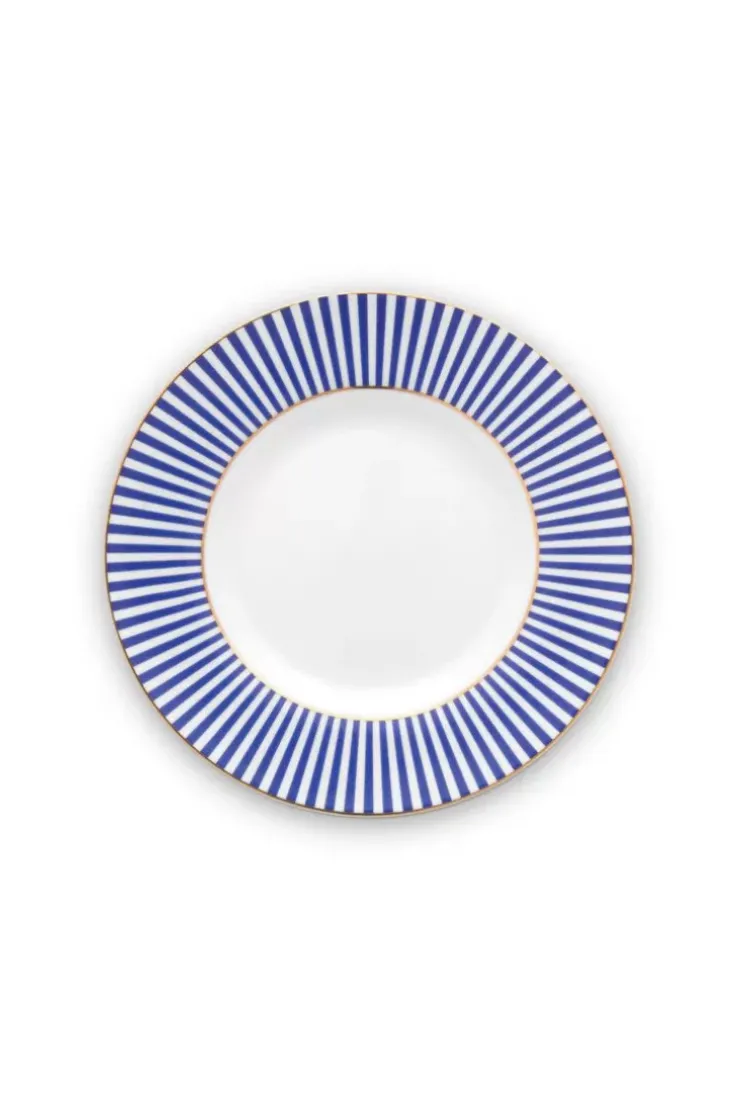 Gebäckteller|Pip Studio Royal Stripes Gebäckteller 17 Cm Blau