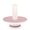 Kerzenhalter|Pip Studio Royal Stripes Kerze Schale 14Cm Rosa