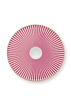 Kerzenhalter|Pip Studio Royal Stripes Kerze Schale 14Cm Rosa
