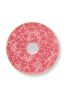 Kerzenhalter|Pip Studio Royal Stripes Kerze Schale Blumen Rosa 14Cm