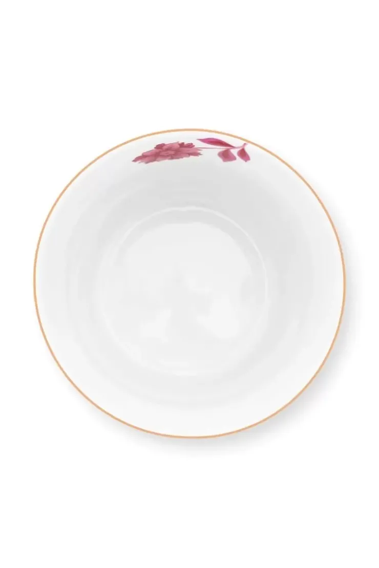 Porzellan Sets|Pip Studio Royal Stripes Tasse & Teebeutelablage Dunkel Rosa