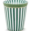 Porzellan Sets|Pip Studio Royal Stripes Tasse & Teebeutelablage Grun