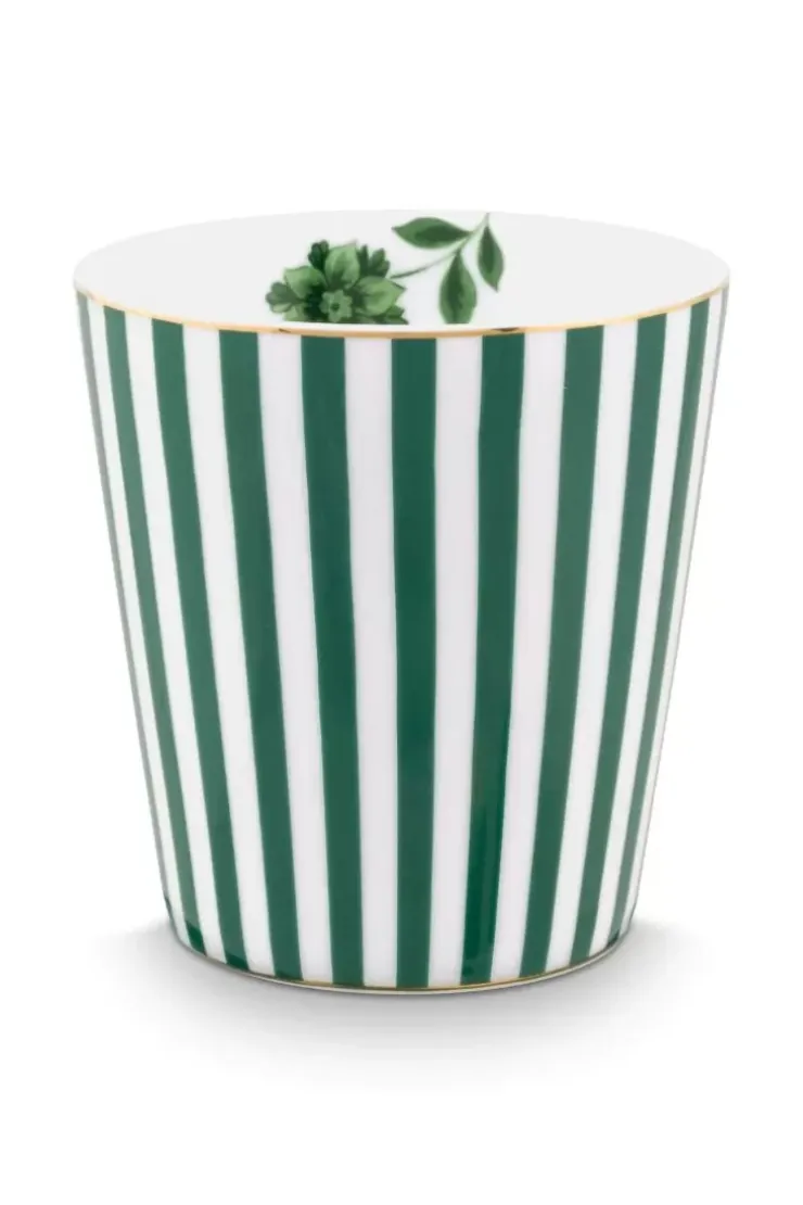 Porzellan Sets|Pip Studio Royal Stripes Tasse & Teebeutelablage Grun
