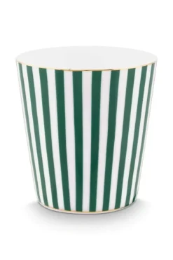 Porzellan Sets|Pip Studio Royal Stripes Tasse & Teebeutelablage Grun
