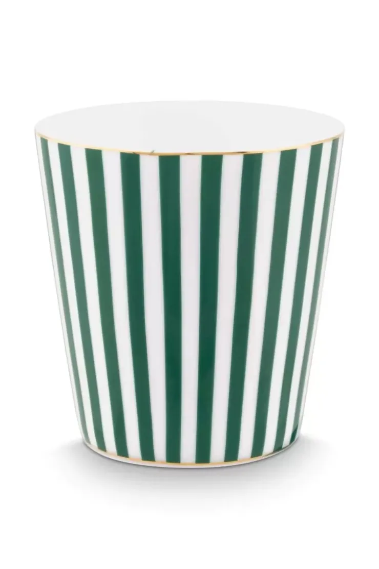 Porzellan Sets|Pip Studio Royal Stripes Tasse & Teebeutelablage Grun
