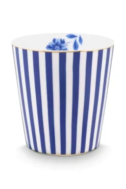 Porzellan Sets|Pip Studio Royal Stripes Tasse & Teebeutelablage Blau