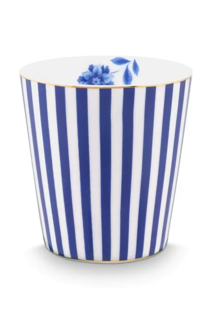 Porzellan Sets|Pip Studio Royal Stripes Tasse & Teebeutelablage Blau