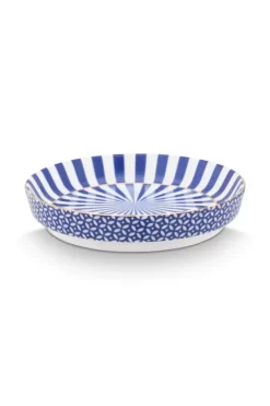 Porzellan Sets|Pip Studio Royal Stripes Tasse & Teebeutelablage Blau