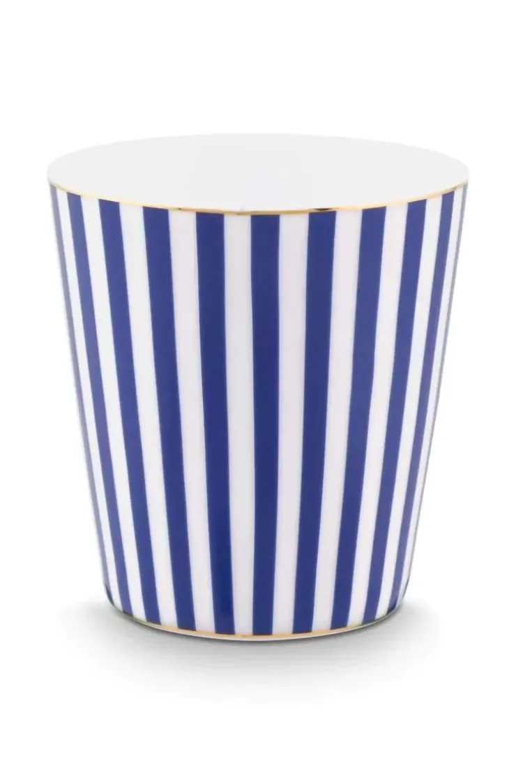 Porzellan Sets|Pip Studio Royal Stripes Tasse & Teebeutelablage Blau